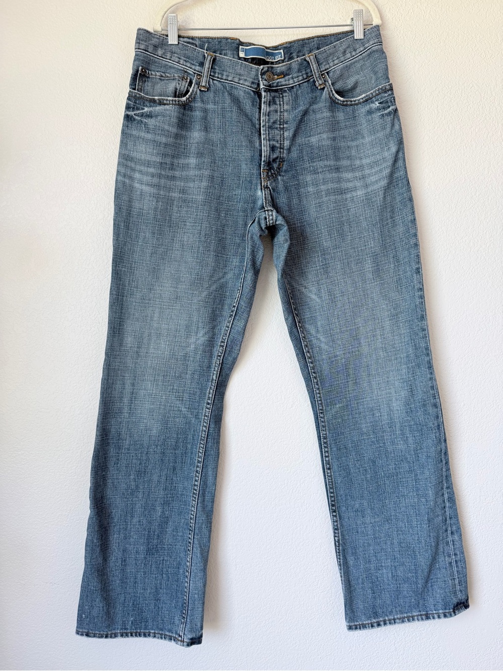 GAP Men’s 36x34 Boot Fit Jeans Medium Wash 100% Cotton 2000s Denim